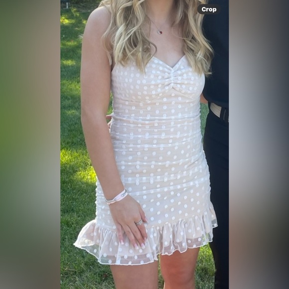 Elena Mini Dress in White - Picture 1 of 2